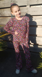 Longsleeve pofmouw floral party