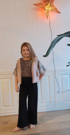Gilet bouchle roze