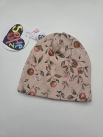 Mutsje rib appeltjes roze newborn