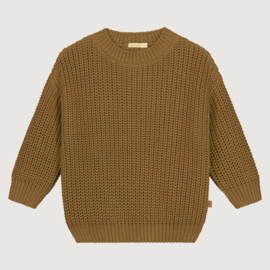 Chunky Knitted Sweater - GOLD