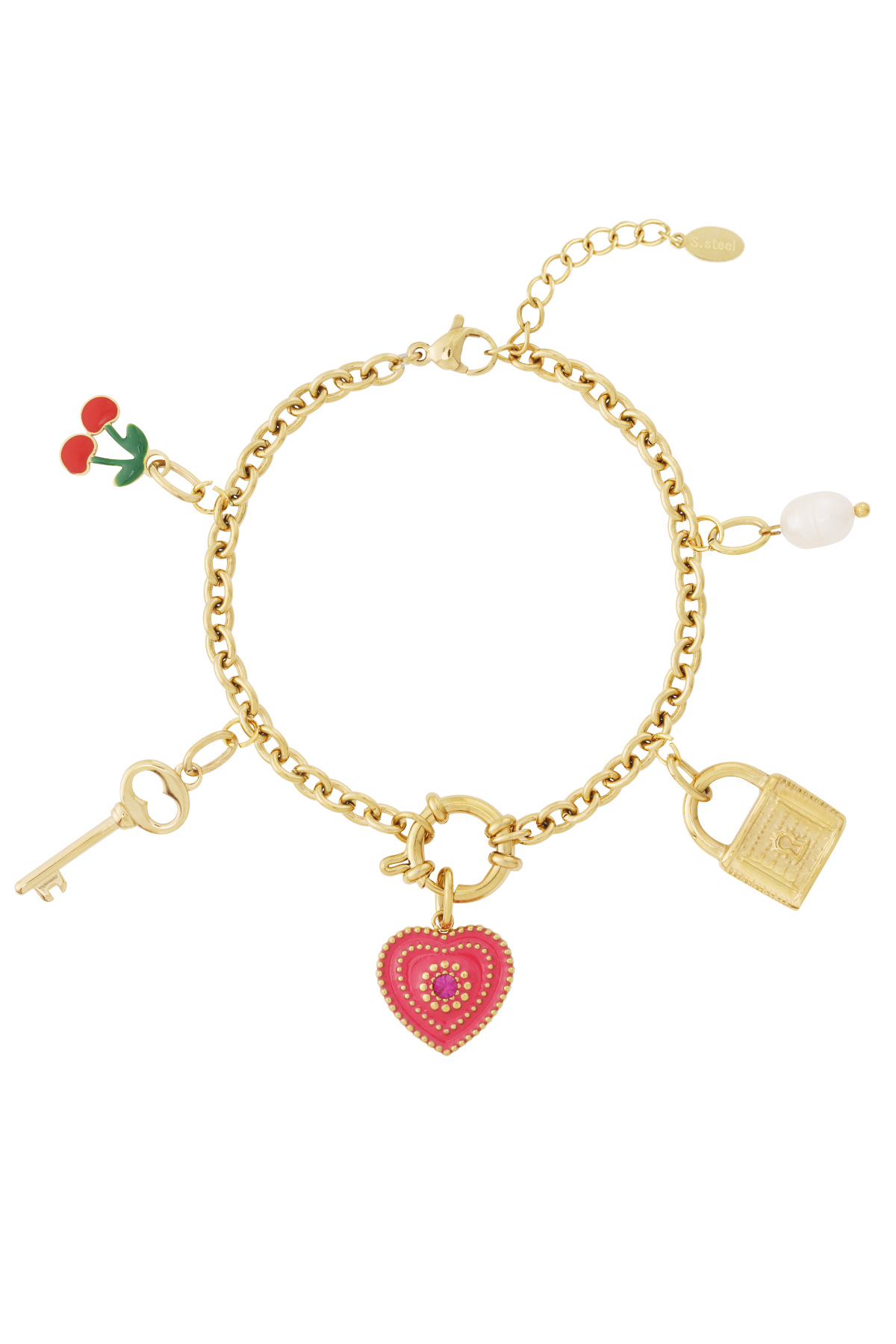 Bedelarmband - DIY - the key to my heart