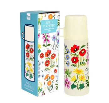 Thermosfles met beker "Wild Flowers"