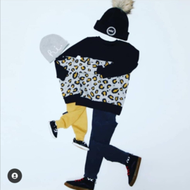 Sweater colorblock panter 98/104