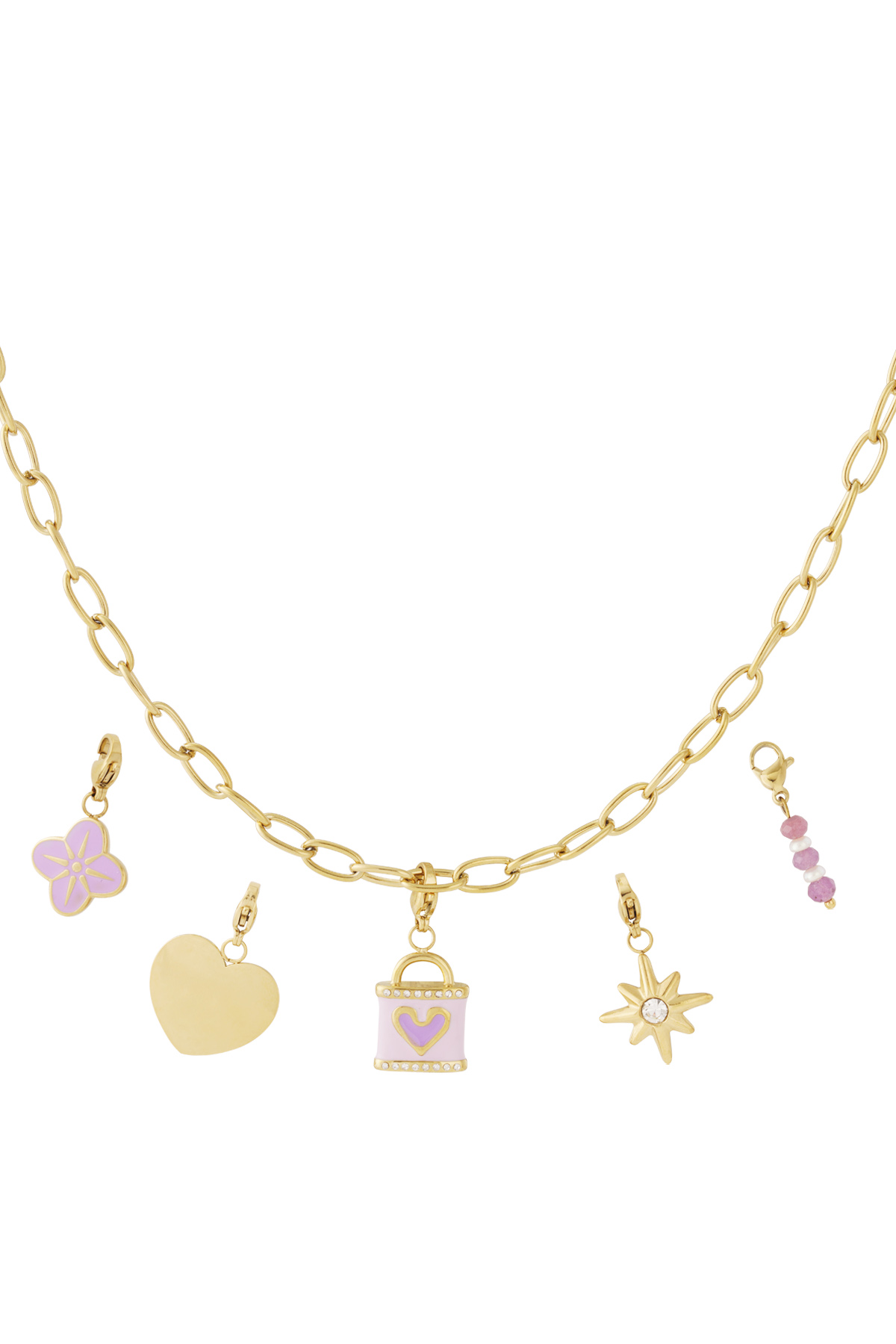 Bedelketting - DIY - Purple Love 