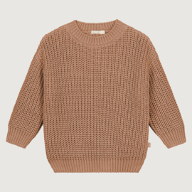 Chunky Knitted Sweater - CORAL
