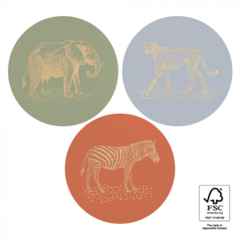 Stickers jungledieren- 5 stuks