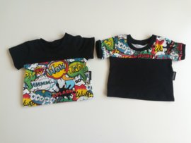 Tshirt Cartoon 62/68 colorblock