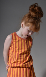 Tshirt streep ginger/oranje