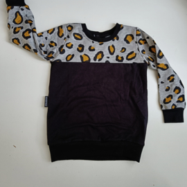 Sweater colorblock panter 98/104