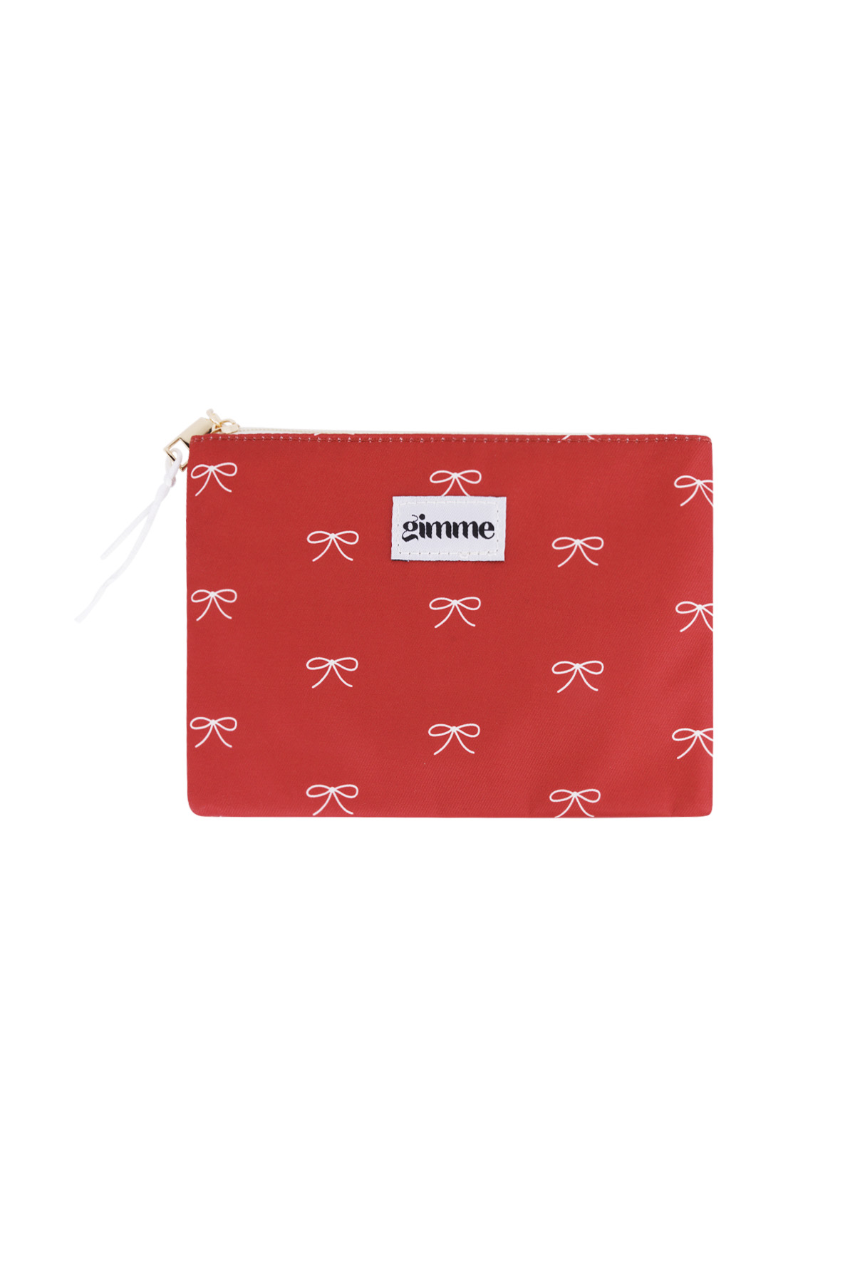 Toilettasje (klein) strikjes - Rood