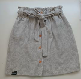 Rok rib lichtgrijs