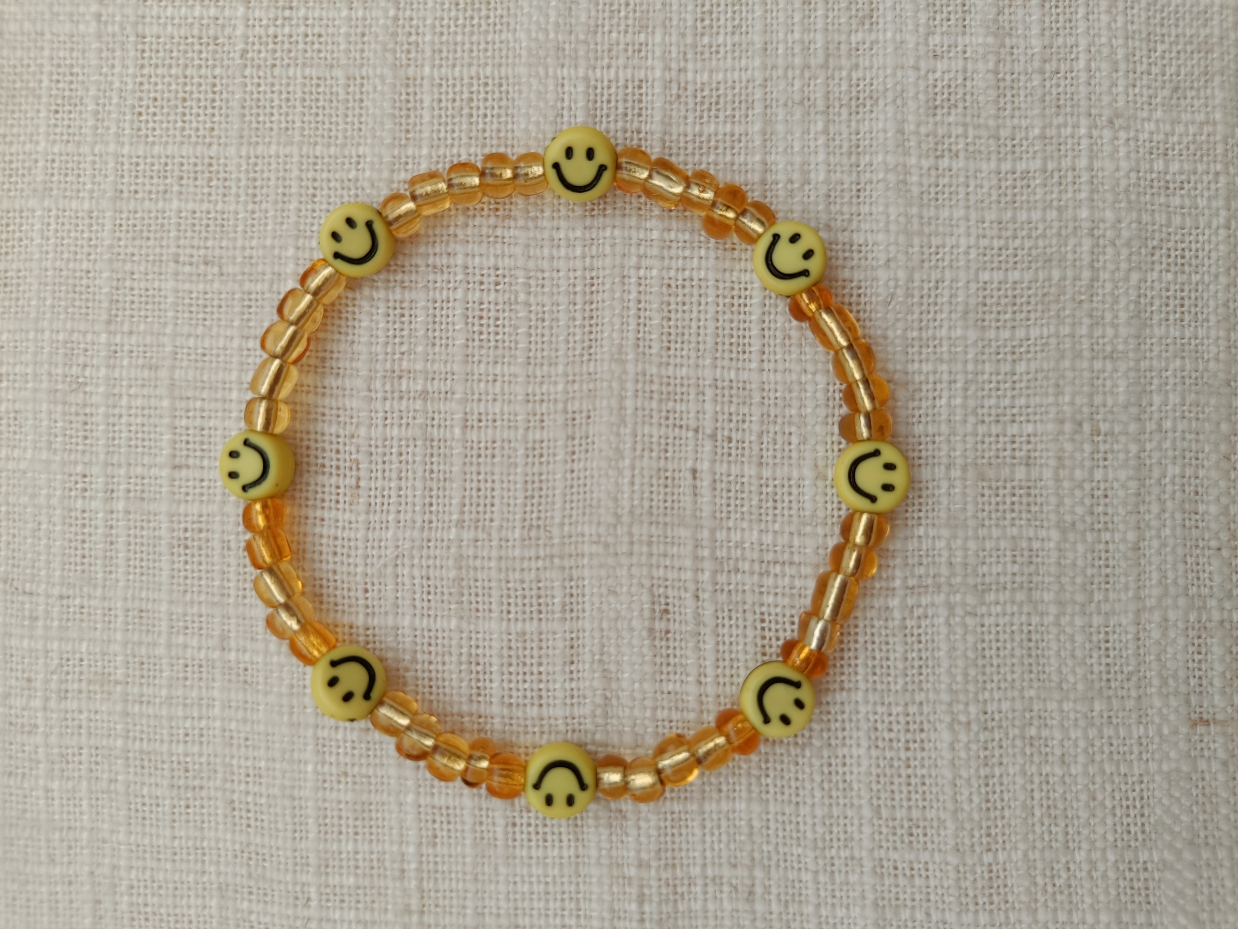 Armbandjes set (3 stuks)- smileys goud