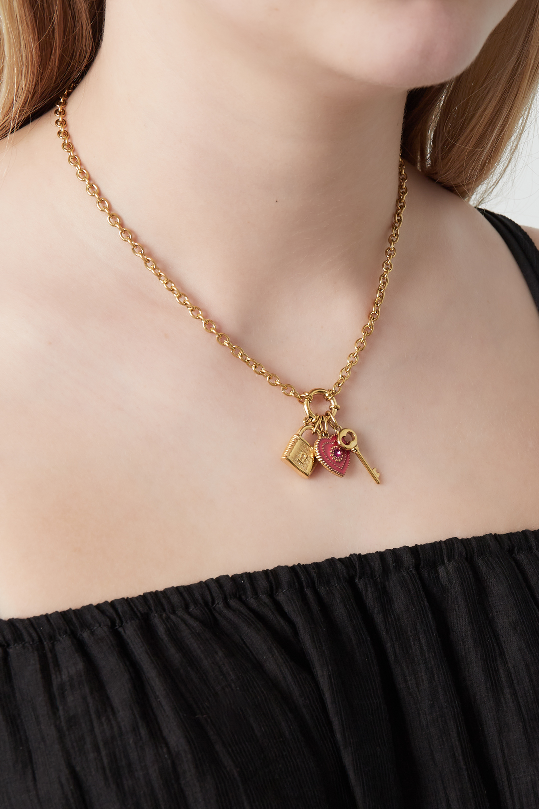 Bedelketting - DIY - the key to my heart