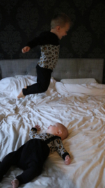 Sweater colorblock panter 98/104