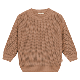 Chunky Knitted Sweater - CORAL