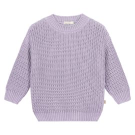 Chunky Knitted Sweater - LILAC - 6-12mnd
