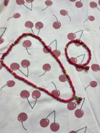 Ketting - cherry red