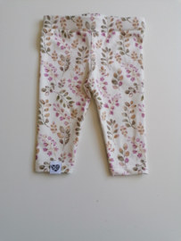 Legging mauve blaadjes