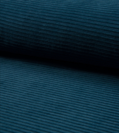 Flarepants rib petrol (blauw) XS of S