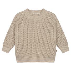 Chunky Knitted Sweater - MOON - 6-12mnd