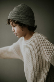 Chunky Knitted Sweater - MOON - 6-12mnd
