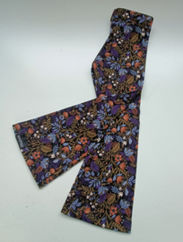 Flarepants navy flowers