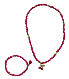 Ketting - cherry red