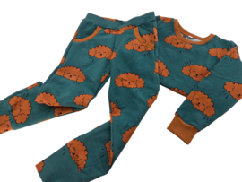 Joggingpak hondjes groen