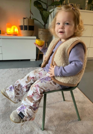 Sweater wafel lila