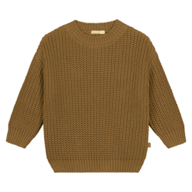 Chunky Knitted Sweater - GOLD