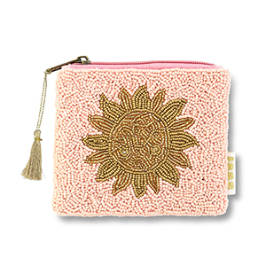 Make-up pouch - sun vintage pink/gold