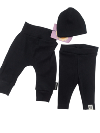 Legging of harem fijne rib navy