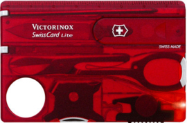 Victorinox SwissCard Classic Transparant Rood