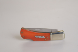 Rough Rider Lockback Orange Smooth Bone