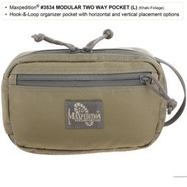 Maxpedition Hook-and-Loop Modular Two Way Pocket (Small)