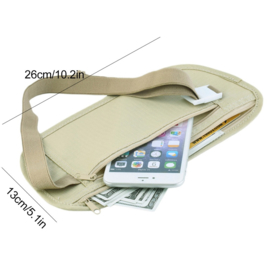 Budget heupportemonnee - beige