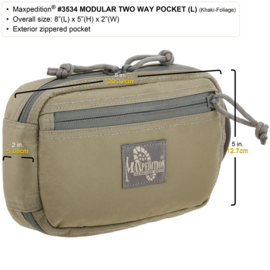 Maxpedition Hook-and-Loop Modular Two Way Pocket (Small)