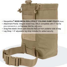 Maxpedition Rollypoly Mega zwart