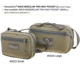 Maxpedition Hook-and-Loop Modular Two Way Pocket (Small)