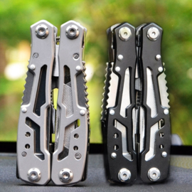 Budget multitool zwart/rvs groot