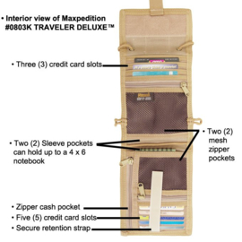 Maxpedition Traveler DELUXE paspoort / ID drager