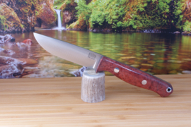 Bark River Mini Gunny S45VN Scarlet Elder Burl Burl - Rampless - #1