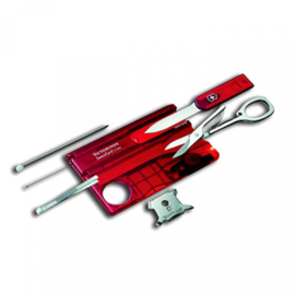 Victorinox SwissCard Classic Transparant Rood