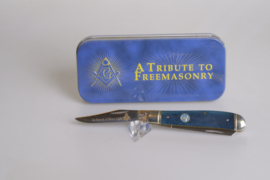 Rough Rider Masonic Blue Bone Mini Trapper