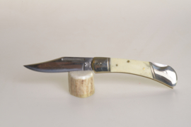 Rough Rider Lockback White Smooth Bone