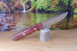 Bark River Mini Gunny S45VN Scarlet Elder Burl Burl - Rampless - #1