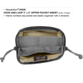 Maxpedition Hook-&-Loop 3 x 5 Zipper Pocket