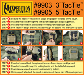 Maxpedition 5 inch TacTie (pak van 4)