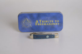 Rough Rider Masonic Blue Bone Mini Trapper