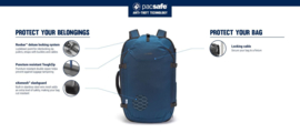 PACSAFE Venturesafe EXP45 Econyl Carry-On Rugzak - ocean